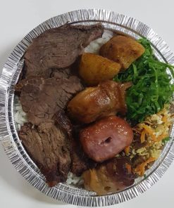 Marmita "G" com carne assada