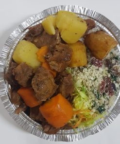 Marmita "G" com carne de panela e legumes