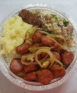 Marmita "G" com pure de batata